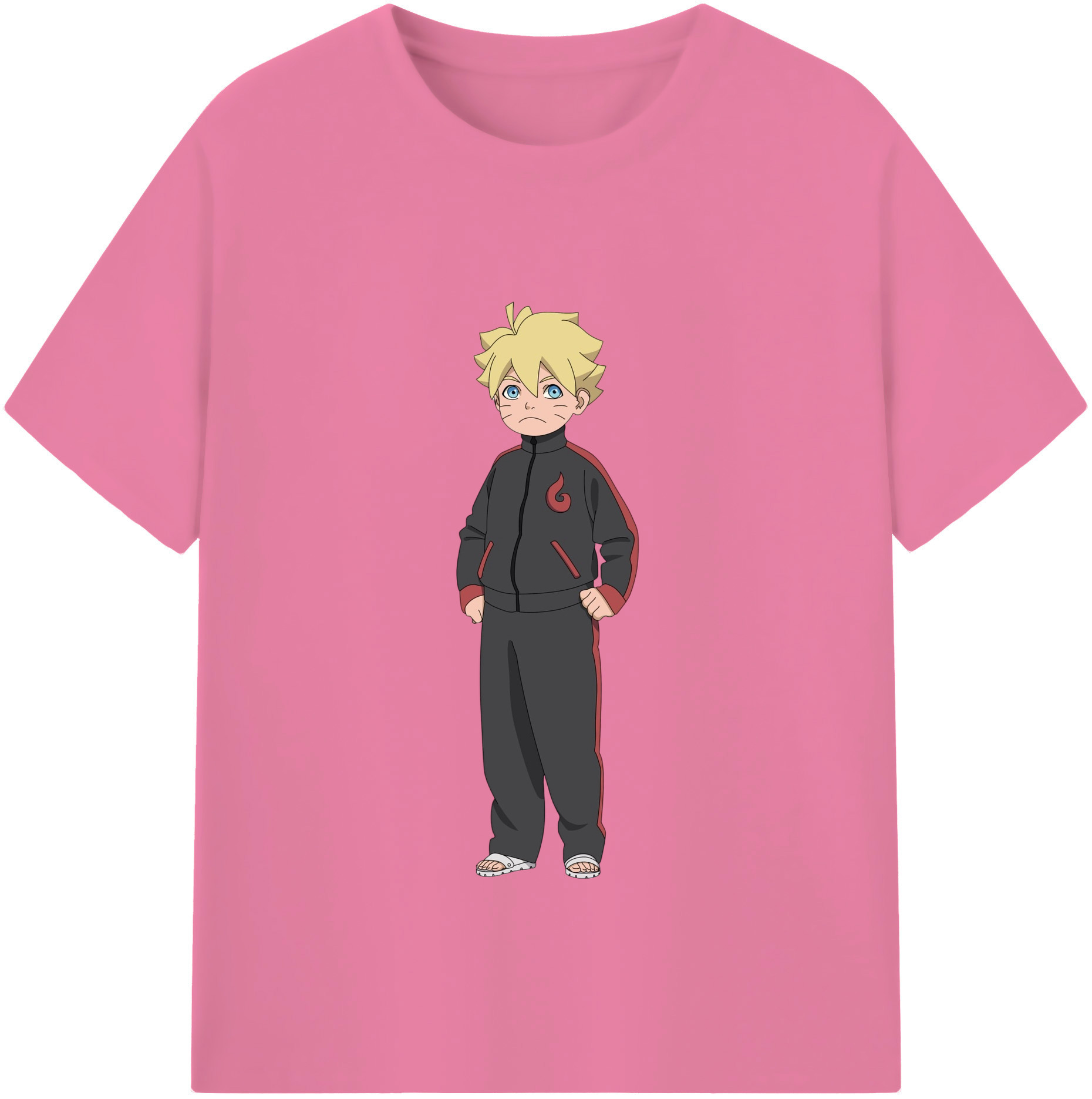 （画像用） NARUTO -ナルト- うずまき ボルト Uzumaki Boruto 綿100％半袖Tシャツ（フロントプリント）